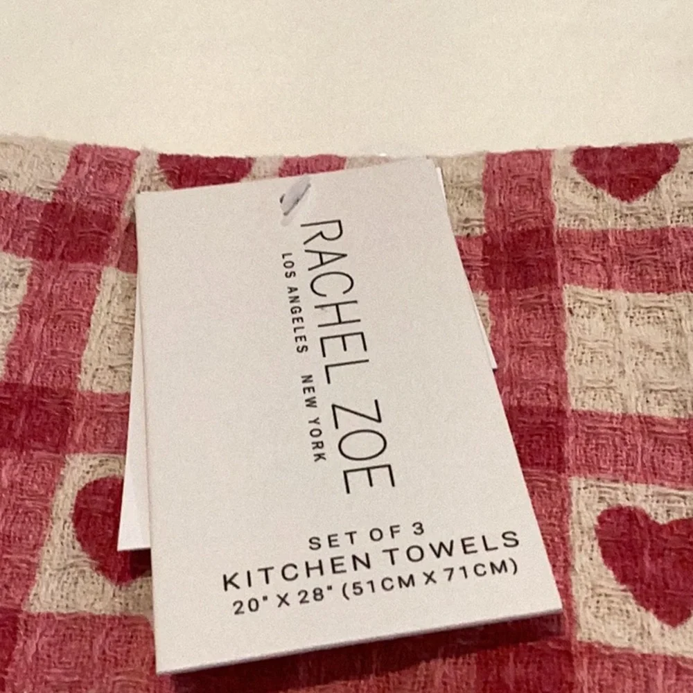 Rachel Zoe Valentine Kitchen Towels - set of 3